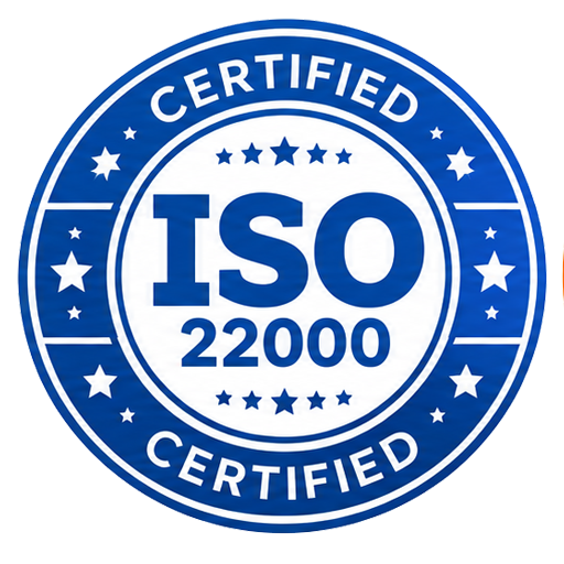 Biểu tượng ISO 22000 do khách hàng cung cấp